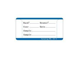 LABEL PLASTIC FOR RACKS PK50