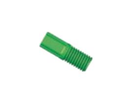 Compact Tubing End Fitting, Type S/P, 1/16"OD, 1/4"-28 UNF(M), green PP; 10/pk