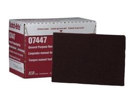 Scotch-Brite™ Hand Pad 7447, HP-HP, A/O Very Fine, Maroon, 6 in x 9 in, 20/Inner, 60 ea/Case