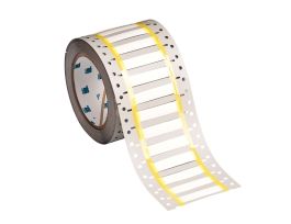 High Temp PermaSleeve PVDF Wire Marking Sleeves, White, 0.25" Dia x 2" W