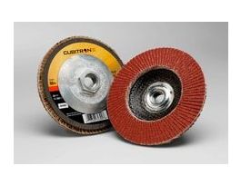 3M™ Cubitron™ II Flap Disc 969F, 80+, T29, 5 in x 7/8 in, 10 ea/Case