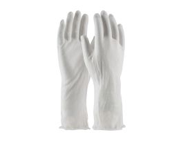 COTTON LISLE GLOVE WITHUNHEMMED CUFF - 14"