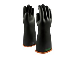 NOVAX Insulating Glove, Blk./Orn., Straight Cuff, Class 3 & 4