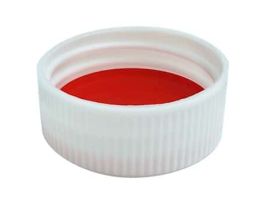 Vial Cap for 15 mL Short Vial, Polypropylene with Silicone Liner; 100/Pk