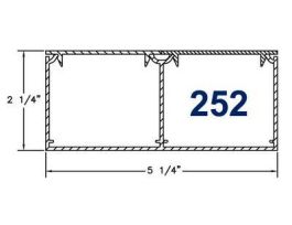 RACEWAY,2 CHANNEL 5 FEET