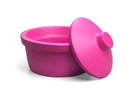 ICE BUCKET RND W/LID N-TOX EVA PINK 2.5L