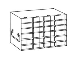 Upright Freezer Rack for 0.2 mL Tube 96-Well PCR Boxes, 4 x 6 Array