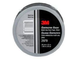 3M™ Contractor Grade Multi-Use Duct Tape 2979, Silver, 1.88 in x 60 yd, 24/Case, Individually Wrapped Conveniently Packaged