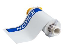 All Weather Permanent Adhesive Vinyl Labels for BBP85 Printer - 7" x 10" ANSI NOTICE Header