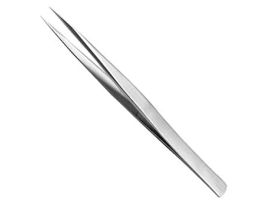 Stainless Steel Tweezers w/ Sharp, Fine Tips; 130 mm L