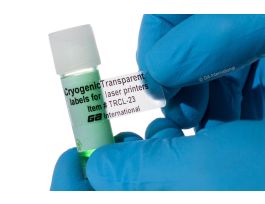LABEL 1.28X0.5IN CRYO CLEAR LASER SH