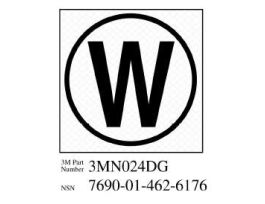 3M™ Diamond Grade™ Damage Control Sign 3MN024DG, "Cir William", 2 in x 2 in, 10/Package