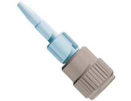 Conical Adapter, Natural PEEK/Blue ETFE, 0.040" Bore, 1/16" OD Rigid x 1/16-3/32" ID Soft Tubing; 1/EA