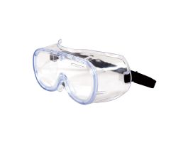 552 Softsides Goggle, NV, Clr Lens, Clear Bl Frm, Elastic Strap, AS