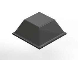 3M™ Bumpon™ Protective Products SJ6118 Gray with R25 Adhesive, 3000/Case