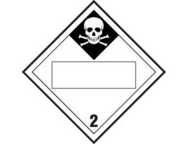 Dot Vehicle Placards Sign, 10.75" H x 10.75" W x 0.004" D, Vinyl