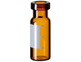Crimp Vial, Amber Glass, 2 mL, 11 mm, Wide Opening/Label/Filling Lines; 1000/pk