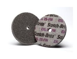 Scotch-Brite™ EXL Unitized Wheel, XL-UW, 2S Fine, 3 in x 1/2 in x 3/8 in, 20 ea/Case