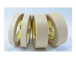 3M™ High Performance Masking Tape 232, Tan, 3 in x 60 yd, 6.3 mil, 12 Roll/Case