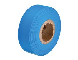 Flagging Tape, Plastic, Fluorescent Blue, 1.188" x 150'