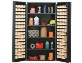 CABINET W/96 IVORY BINS STEEL 36X24X72IN