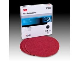3M™ Hookit™ Red Abrasive Disc, 01222, 6 in, P180, 50 discs per carton, 6 cartons per case