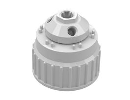 Solvent Waste Manifold, PTFE, 83B, 1x1/2" NPT, 3x1/4" NPT; 1/EA