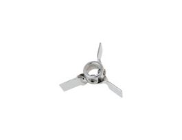 316 Stainless Steel Turbine Propeller, 2" dia x 3/8" bore dia