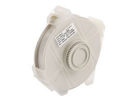 All Weather Permanent Adhesive Vinyl Label Tape for GlobalMark Printer - 0.5" White