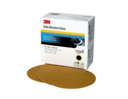 3M™ Hookit™ Gold Disc 216U 00973, 6 in, P400, 100 Discs/Carton, 4 Cartons/Case