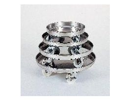 S.S.DOLLY W/4 CHRME PLTED CAST