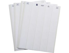 LaserTab Polyamide Coated Nylon Cloth Lbls 0.25 in H x 1.5 in W White 53/PK
