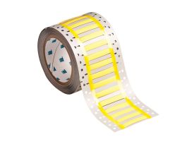 High Temp PermaSleeve PVDF Wire Marking Sleeves, Yellow, 0.187" Dia x 2" W