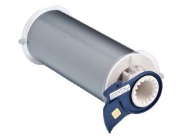All Weather Permanent Adhesive Vinyl Label Tape for BBP85 Printer - 8" Gray