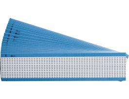 Numerical Wire Markers Permanent Adhesive Vinyl 0.5 in H Legend: 14, 3750 Total