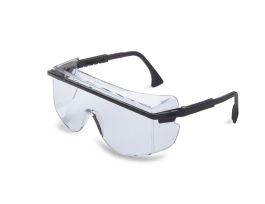 Uvex Astrospec OTG 3003 Black Frame, Clear Lens, Uvextreme Anti-fog Coating