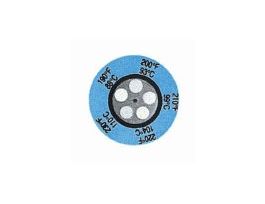Irreversible 5-Point Round Temperature Label, 240-280F/116-138C; 25/Pk
