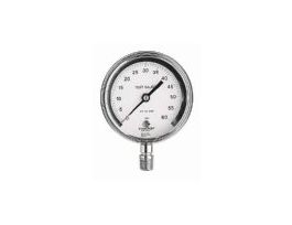 Test Gauge 0.5% Accuracy, 316 SS Bourdon Tube, 3" Dial, 0 to 15 psi