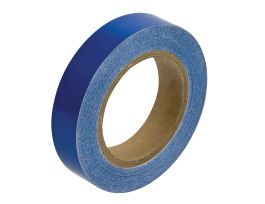 Solid Color Banding Tape for Pipe Marking - Roll Form, Pressure Sensitive Vinyl, Blue, 1" x 30 Yd