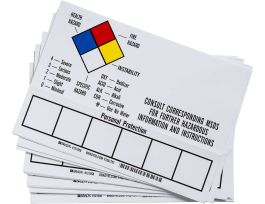 Blank Write-On Container Label, 7" H x 10" W x 0.004" D, Vinyl