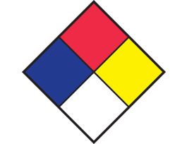 BradyLite NFPA Diamonds, 10" H x 10" W x 0.007" D