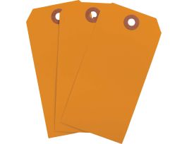 Blank Write-On Tags, 4.75" H x 2.375" W, Cardstock, Orange 1000/PK