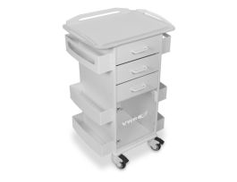 VWR CART PL36 L STORAGE RAIL TOP WHITE