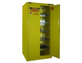 CABINET FLMBL PAINT/INK STRG 120GAL YL