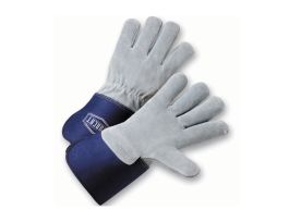 IRONCAT Split Cowhide, Leather Palm, Full Back, Safety Cuff , LG