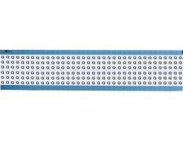 Alphabetical Vinyl Upper Case Scored Wire Marking Cards, Q 1800 Total