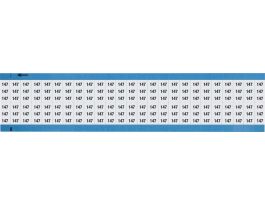 Numerical Wire Markers Repositionable Vinyl 0.75in H Legend: 147, 1250 Total