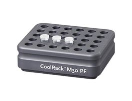 Cooling Block, 30 x 1.5 mL Conical-Bottom Micrcentrifuge Tubes; Gray