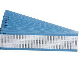 Numerical Wire Markers Permanent Adhesive Vinyl 0.5 in H Legend: 18, 3750 Total