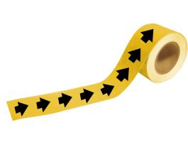 Self-Adhesive Pipe Marker: (Blank), 1" H x 8" W x 30' L